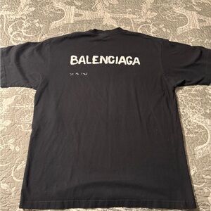 Balenciaga Black Short Sleeve Tee